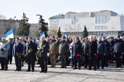 З нагоди 75-ої річниці звільнення Черкащини від нацистів покладено квіти до монументу Матері-Вітчизни на Пагорбі Слави
